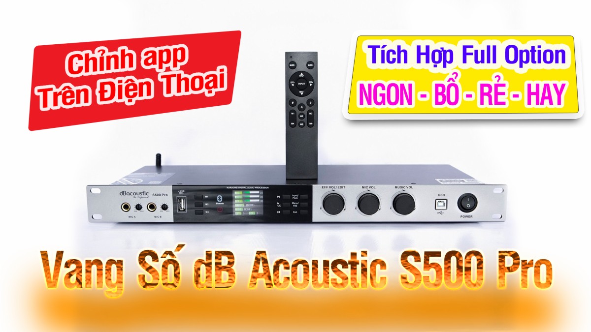 Vang Số Karaoke dB acoustic S500 Pro 